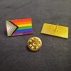 Progress Pride Badge Pin